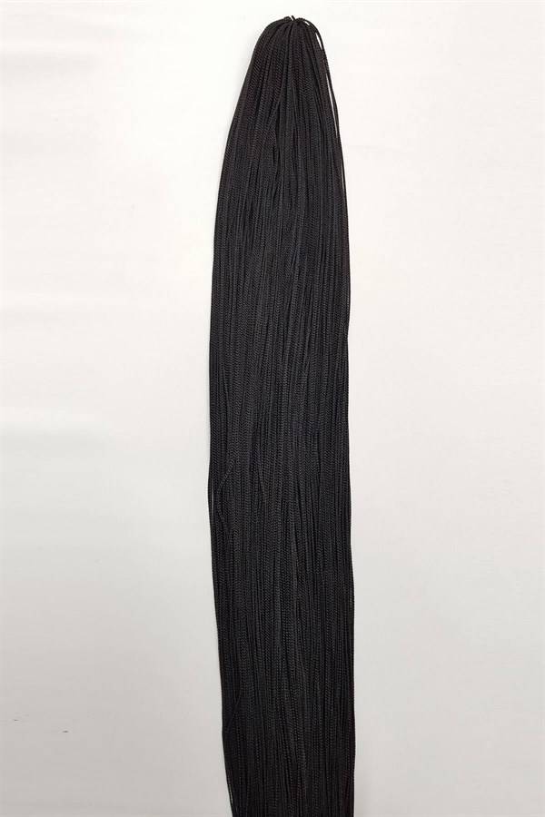 Siyah Tek Bağ Saçaklı Püskül 60 cm (1 adet)