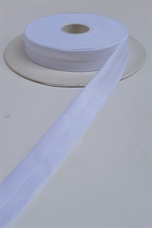 Beyaz Lastikli Saç Bandı 1,5cm