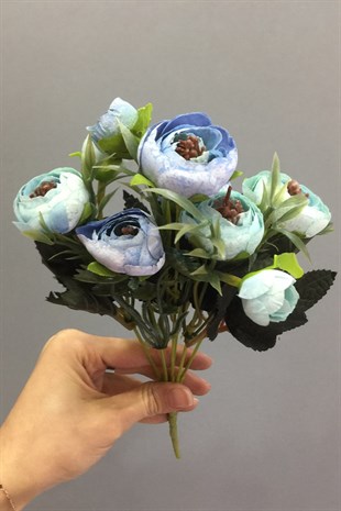 Mavi Yapay Şakayık Çiçek